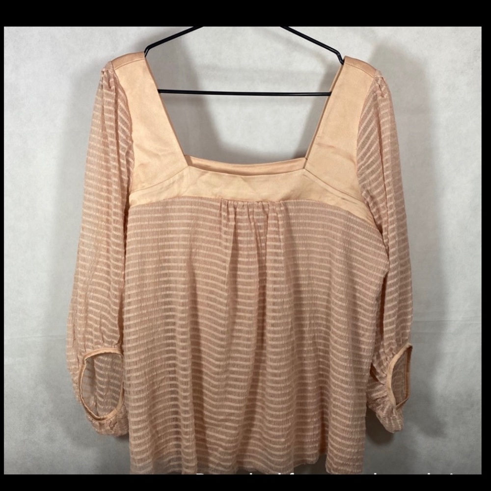 3 for $30 Anthropology Meadow Rue Ballon Sleeve Top